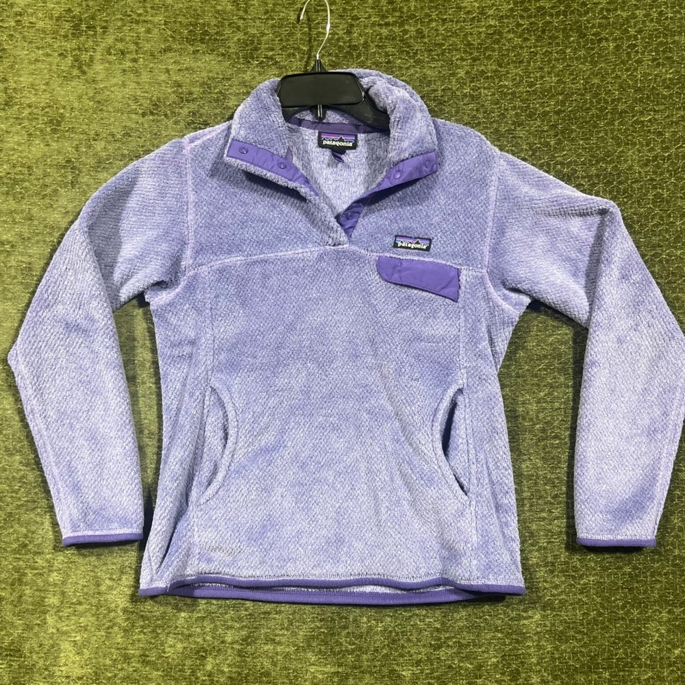 Patagonia Re-Tool Snap-T Pullover Womens Medium Purple Fleece Jacket